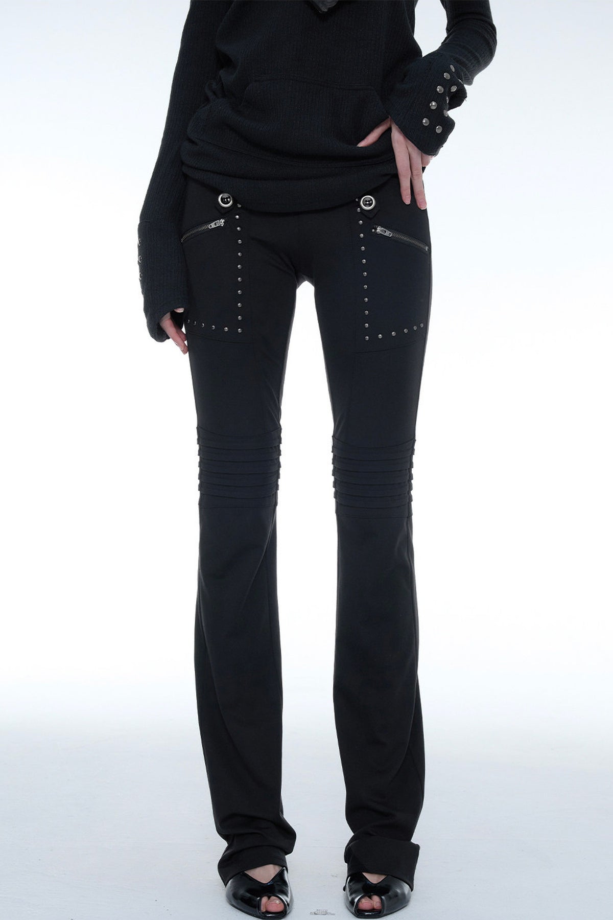 Straight-Leg Slightly Flared Stacked Base Layer Leggings