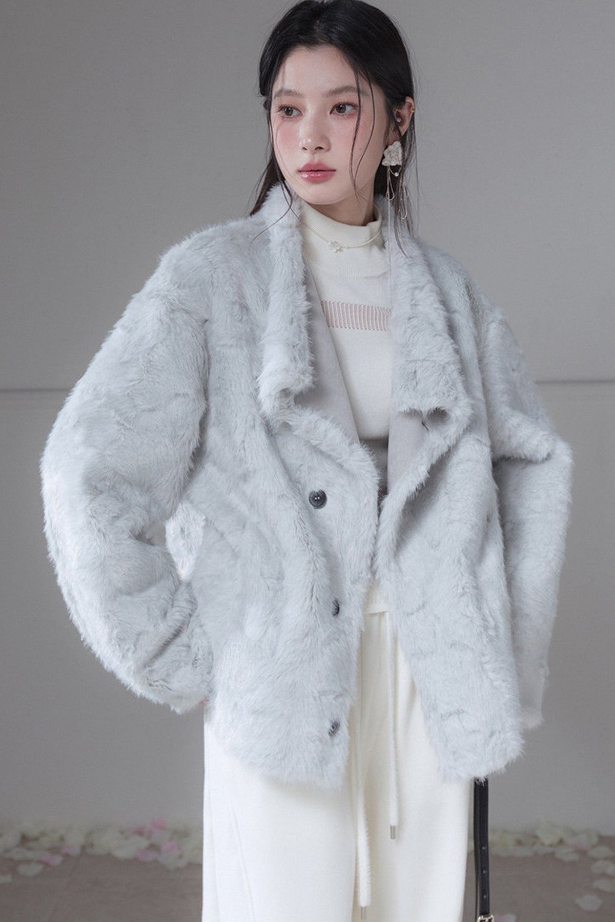 Reversible Suede And Faux Fur Jacket