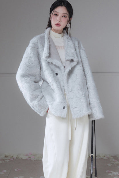 Reversible Suede And Faux Fur Jacket