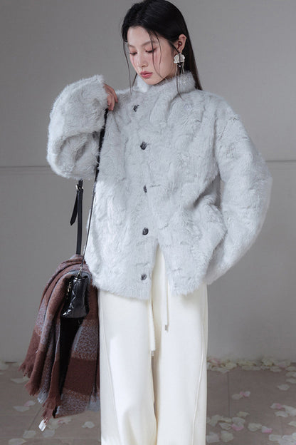 Reversible Suede And Faux Fur Jacket