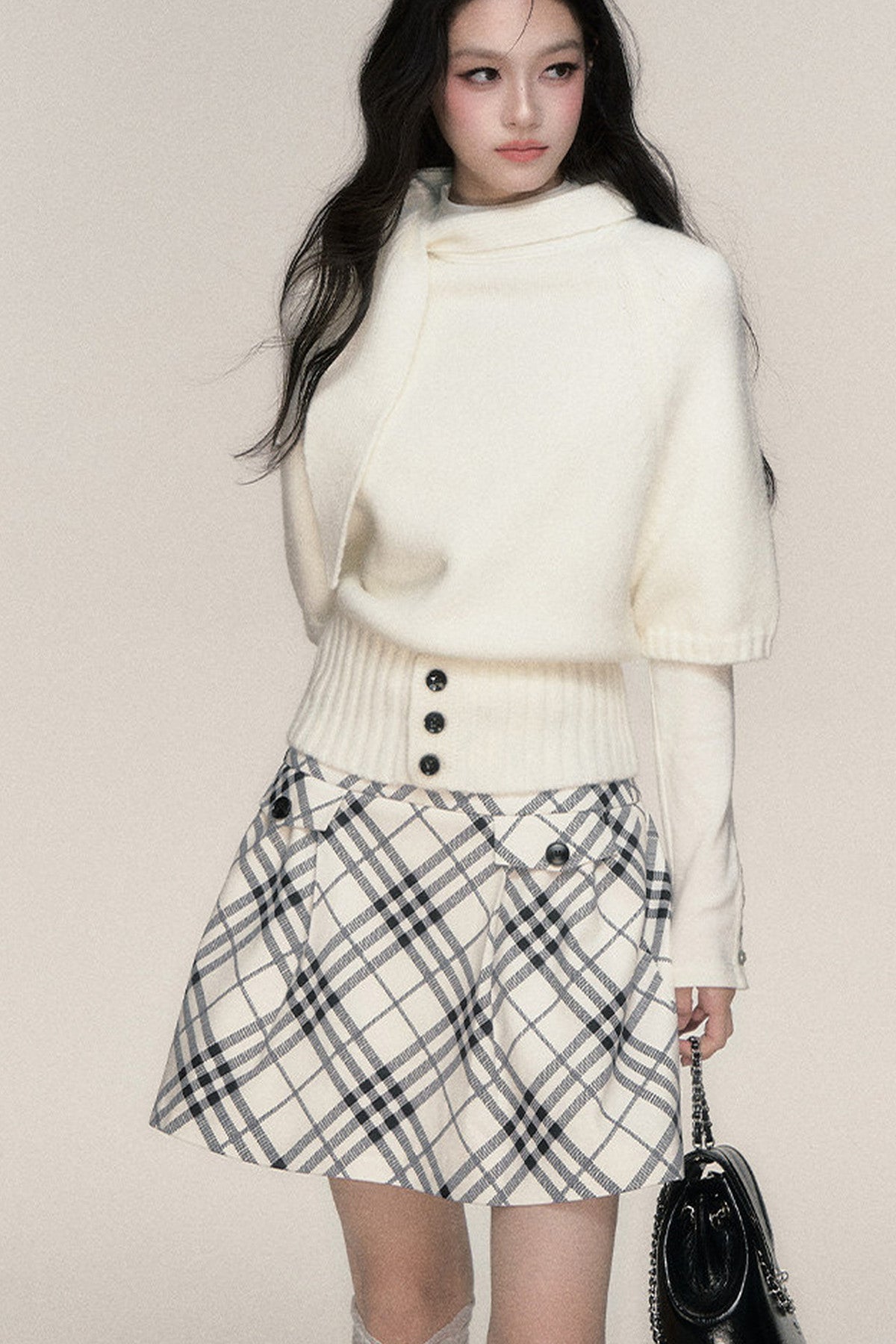 Style Sweater And Skirt Set-Up