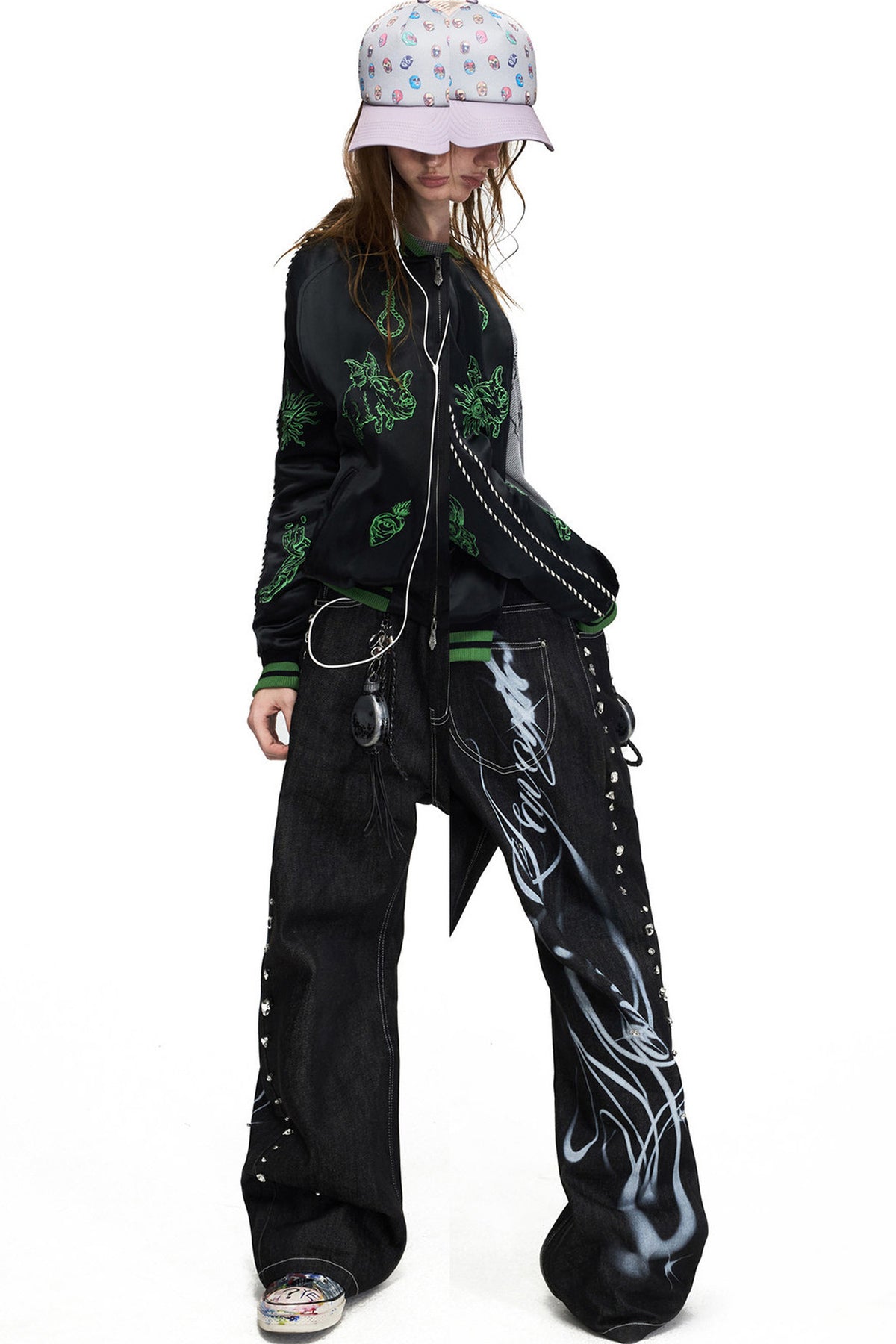 Street Style Vintage Portrait Print Jacket