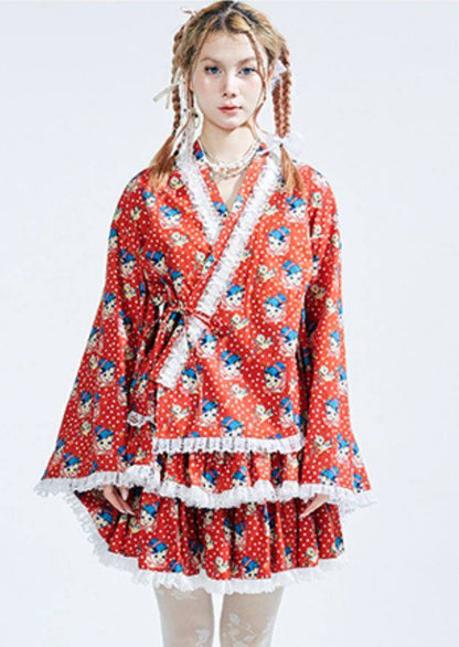 Showa Retro Lolita Half Skirt