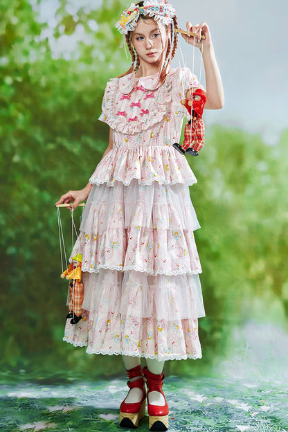 Showa-Era Pink Lolita Dress