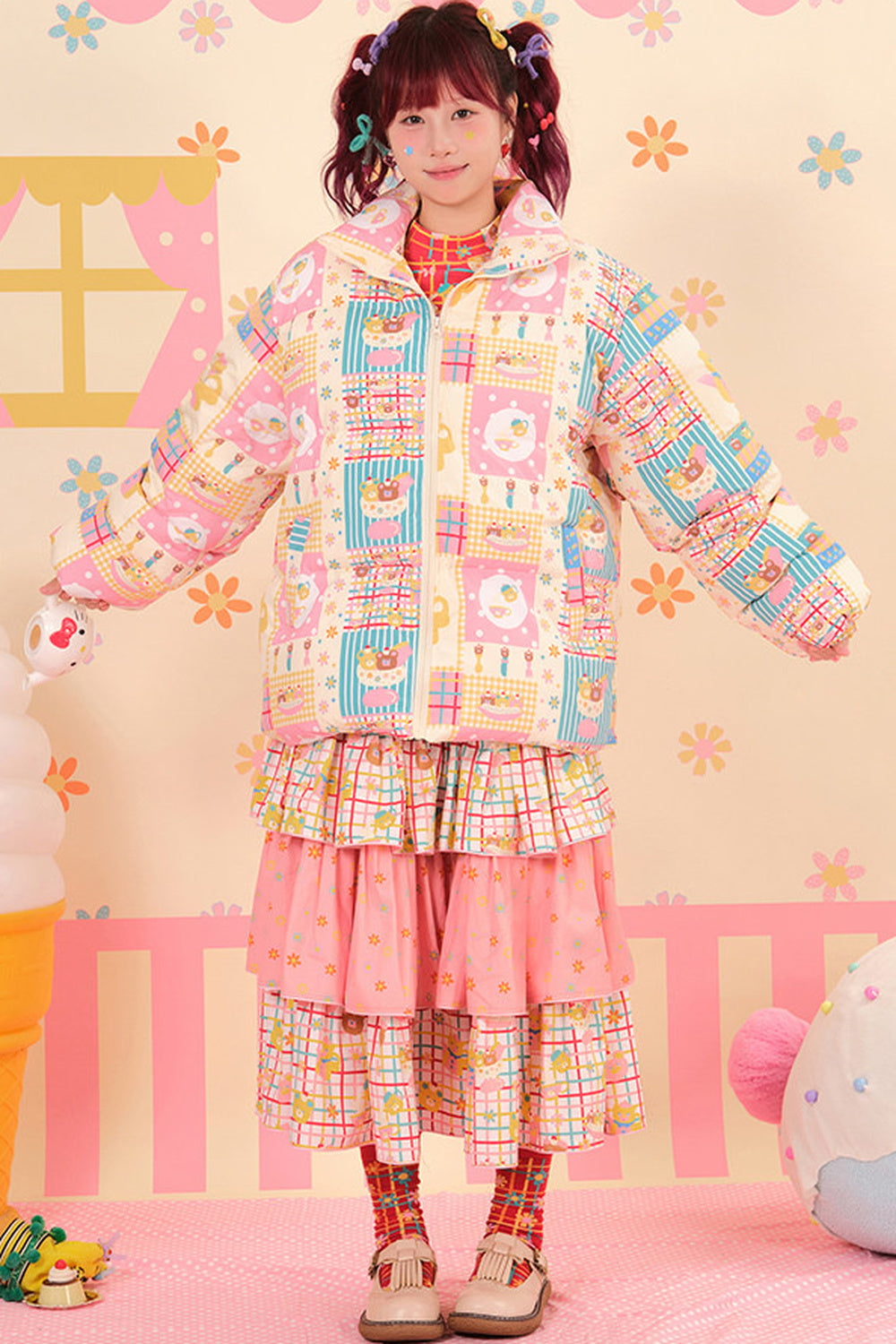 Showa Shop piumino d'anatra bianco