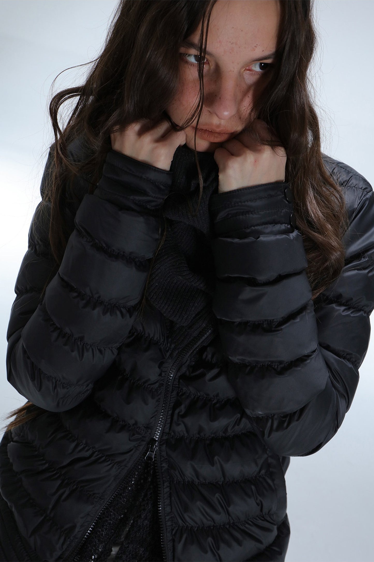 Ribbed Down Jacket