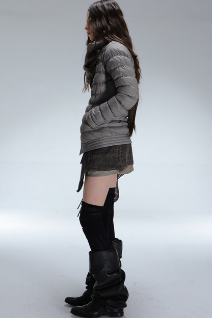 Ribbed Down Jacket