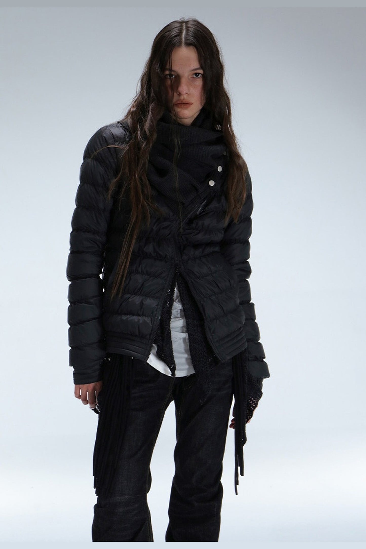 Ribbed Down Jacket