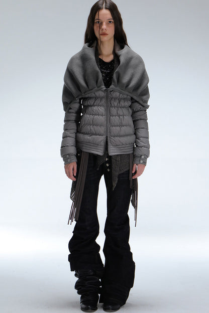 Ribbed Down Jacket