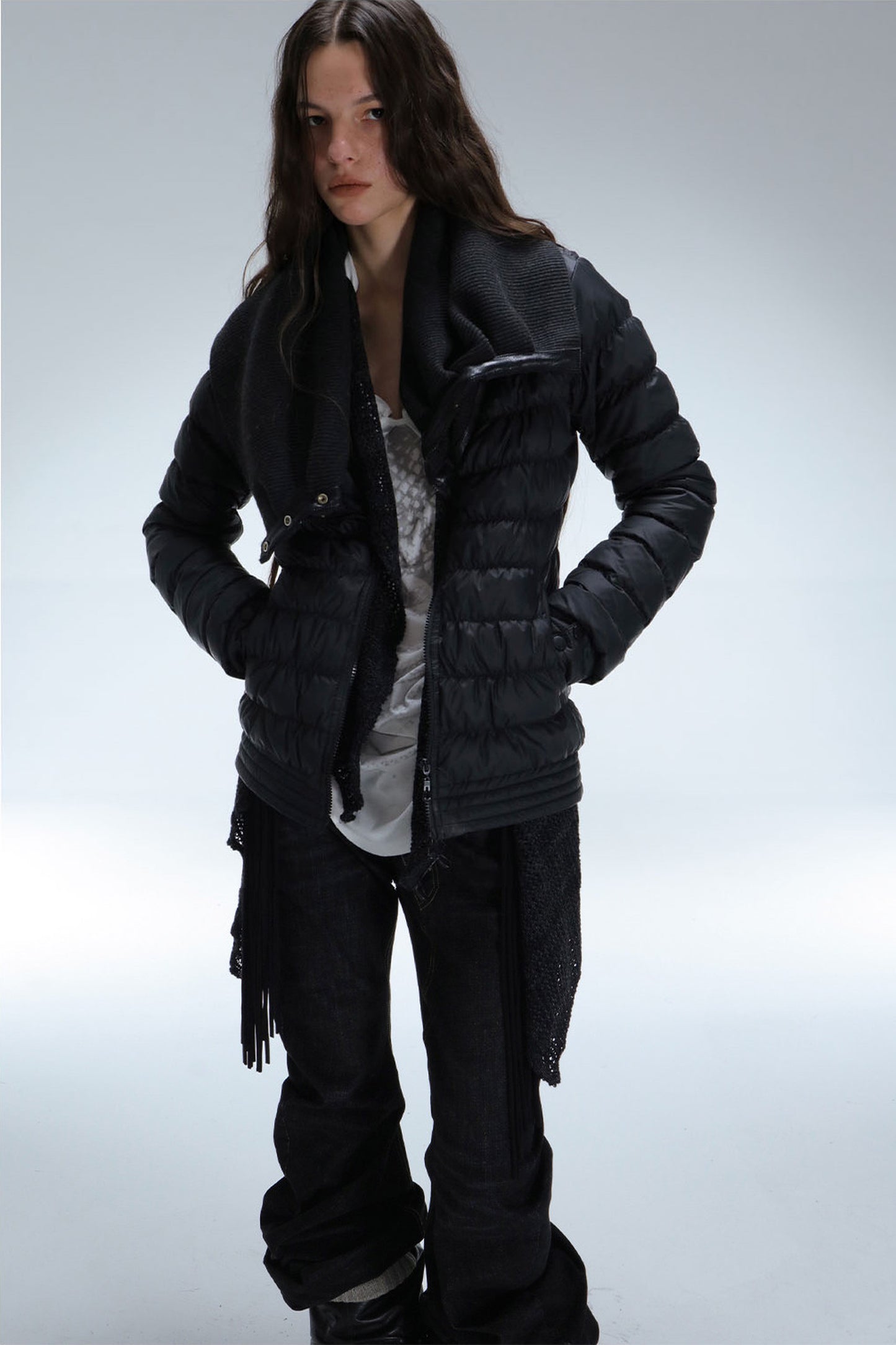 Ribbed Down Jacket