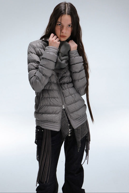 Ribbed Down Jacket
