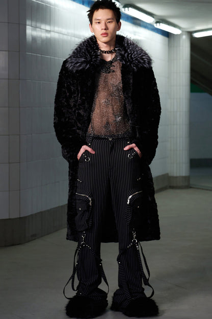 Faux Fur Patchwork Coat