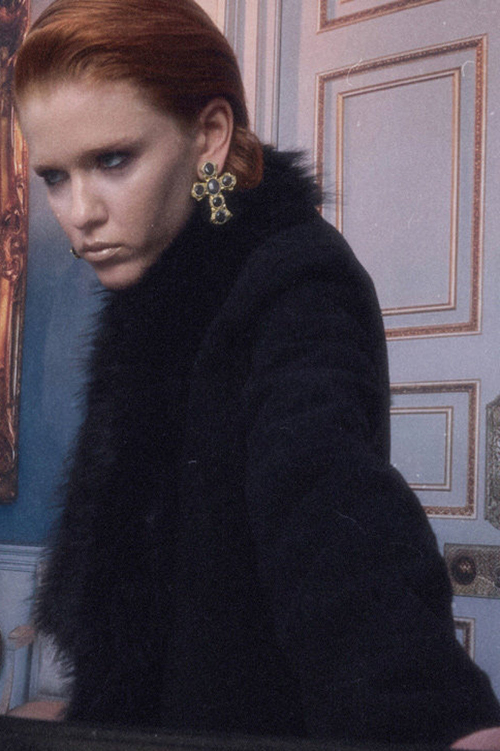Suede Detachable Fur Collar Coat