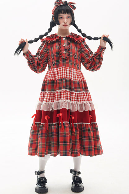 Showa Retro Red Dress