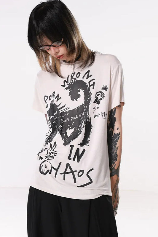 Light Punk Loose T-Shirt