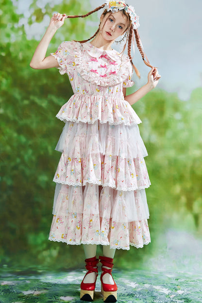 Showa-Era Pink Lolita Dress