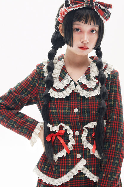 Showa Retro Red Lolita Coat