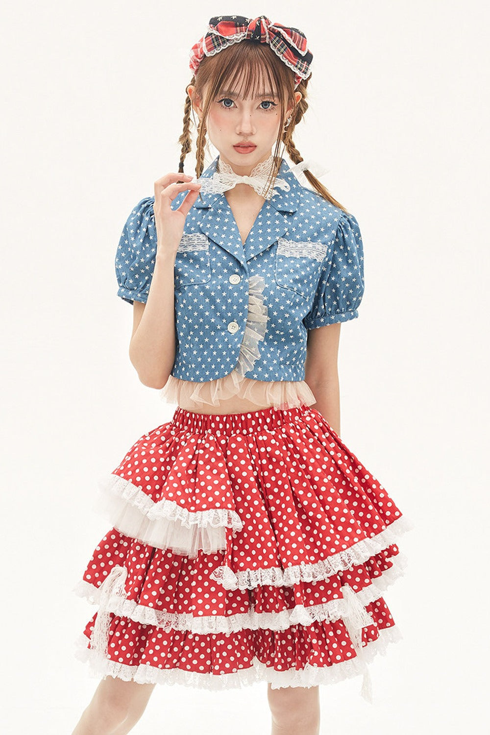 Red Polka Dot Cake Skirt