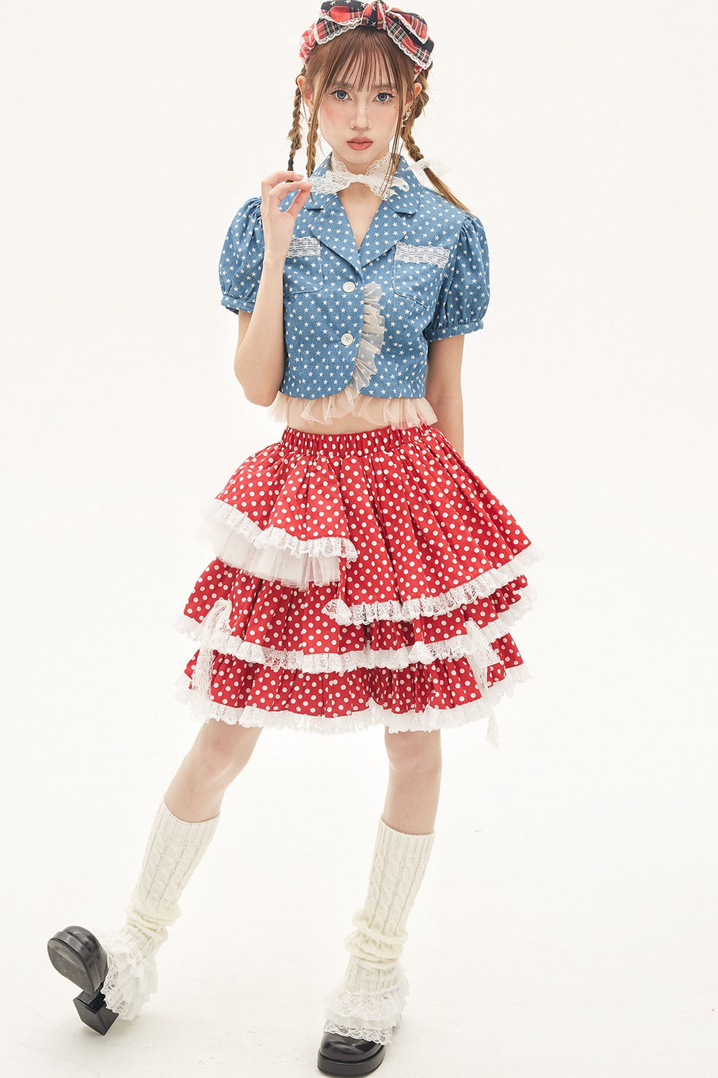 Red Polka Dot Cake Skirt