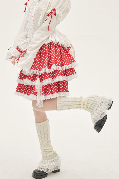 Red Polka Dot Cake Skirt