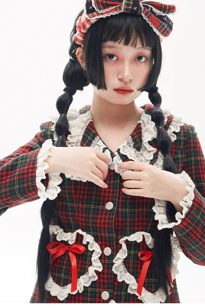 Showa Retro Red Lolita Coat