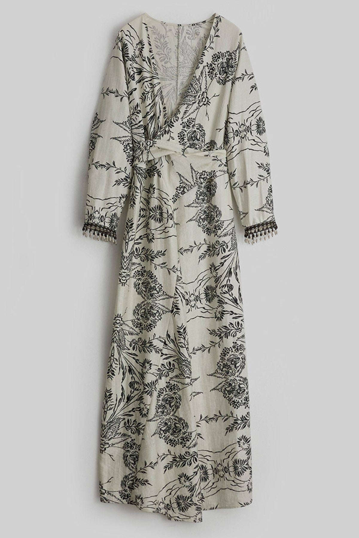 Floral Print Wrap Dress