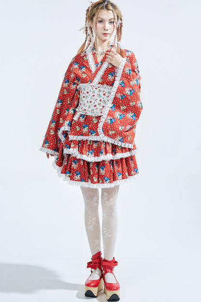Showa Retro Lolita Half Skirt