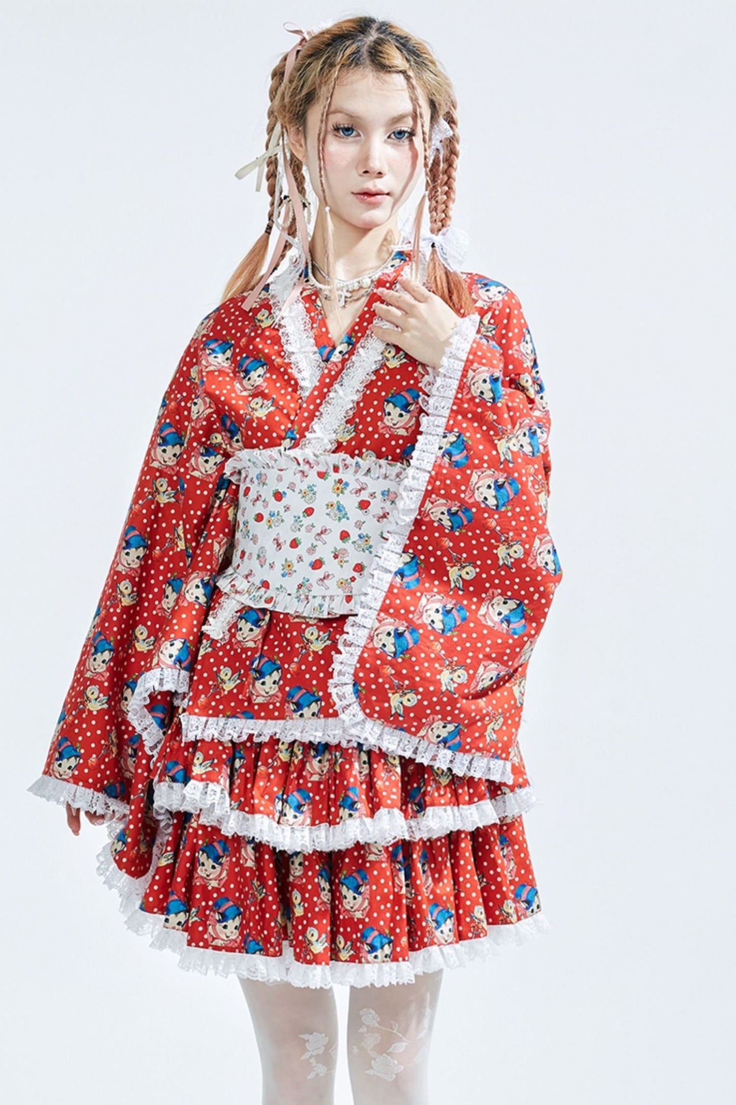 Showa Retro Lolita Half Skirt
