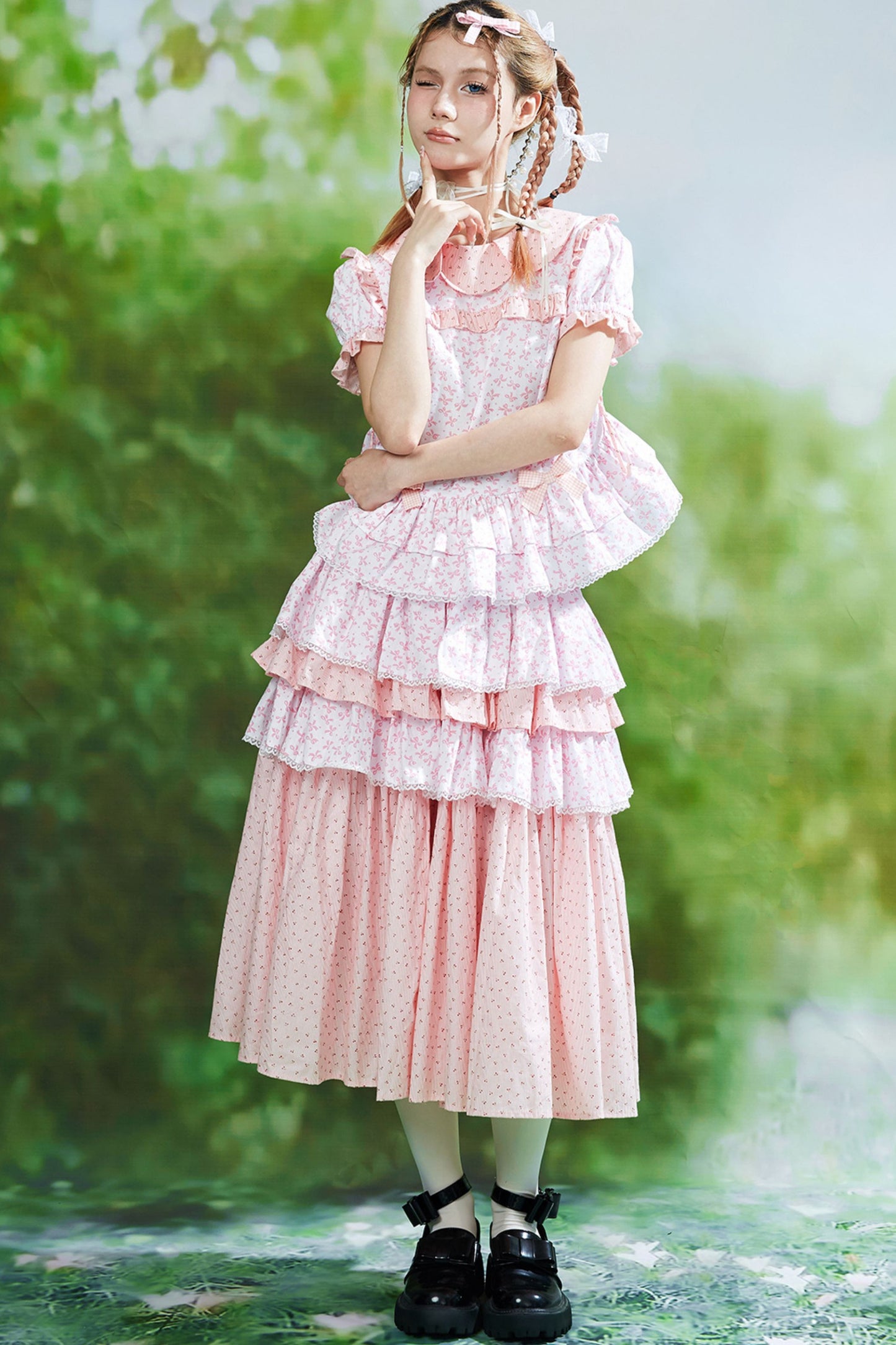 Ancient Pink Lolita Skirt