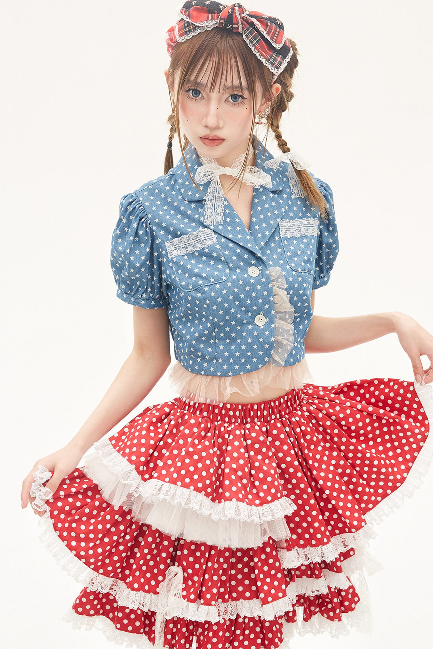 Red Polka Dot Cake Skirt