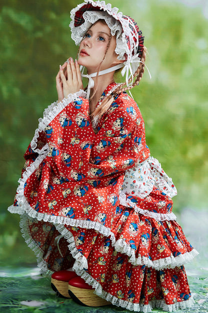 Showa Retro Lolita Half Skirt