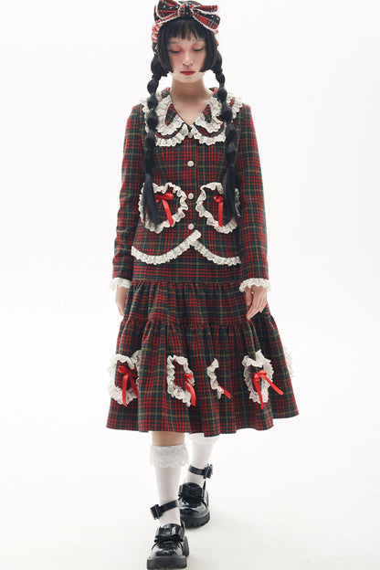 Showa Retro Woolen Skirt