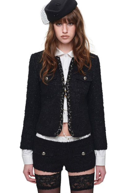 Heavy-Weight Tweed Jacket and Shorts Set-Up