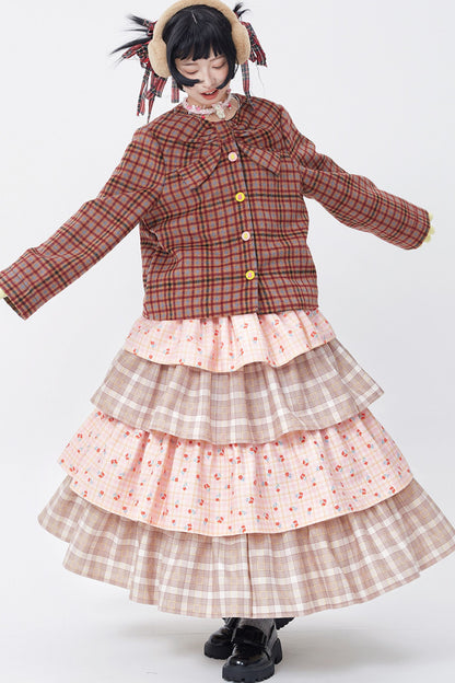 Showa Retro Patchwork Skirt