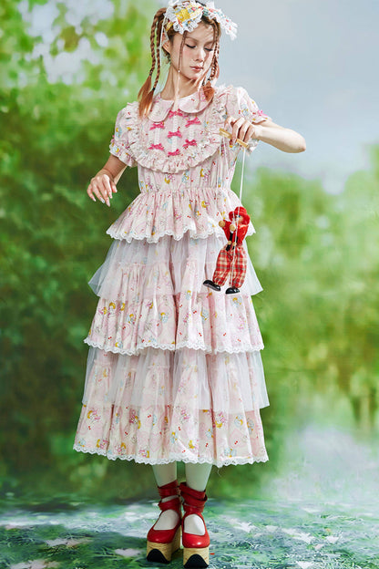 Showa-Era Pink Lolita Dress