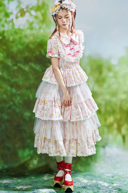 Showa-Era Pink Lolita Dress