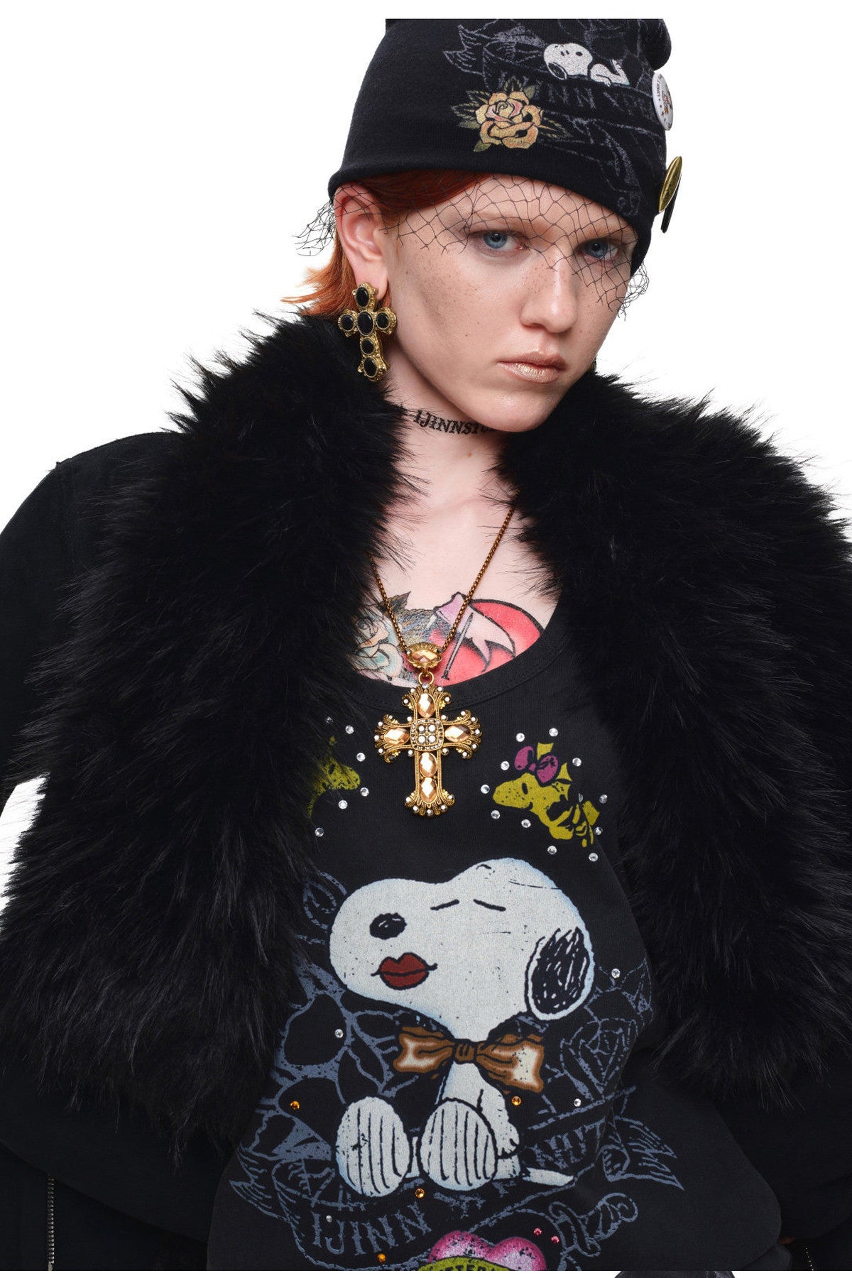 Suede Detachable Fur Collar Coat
