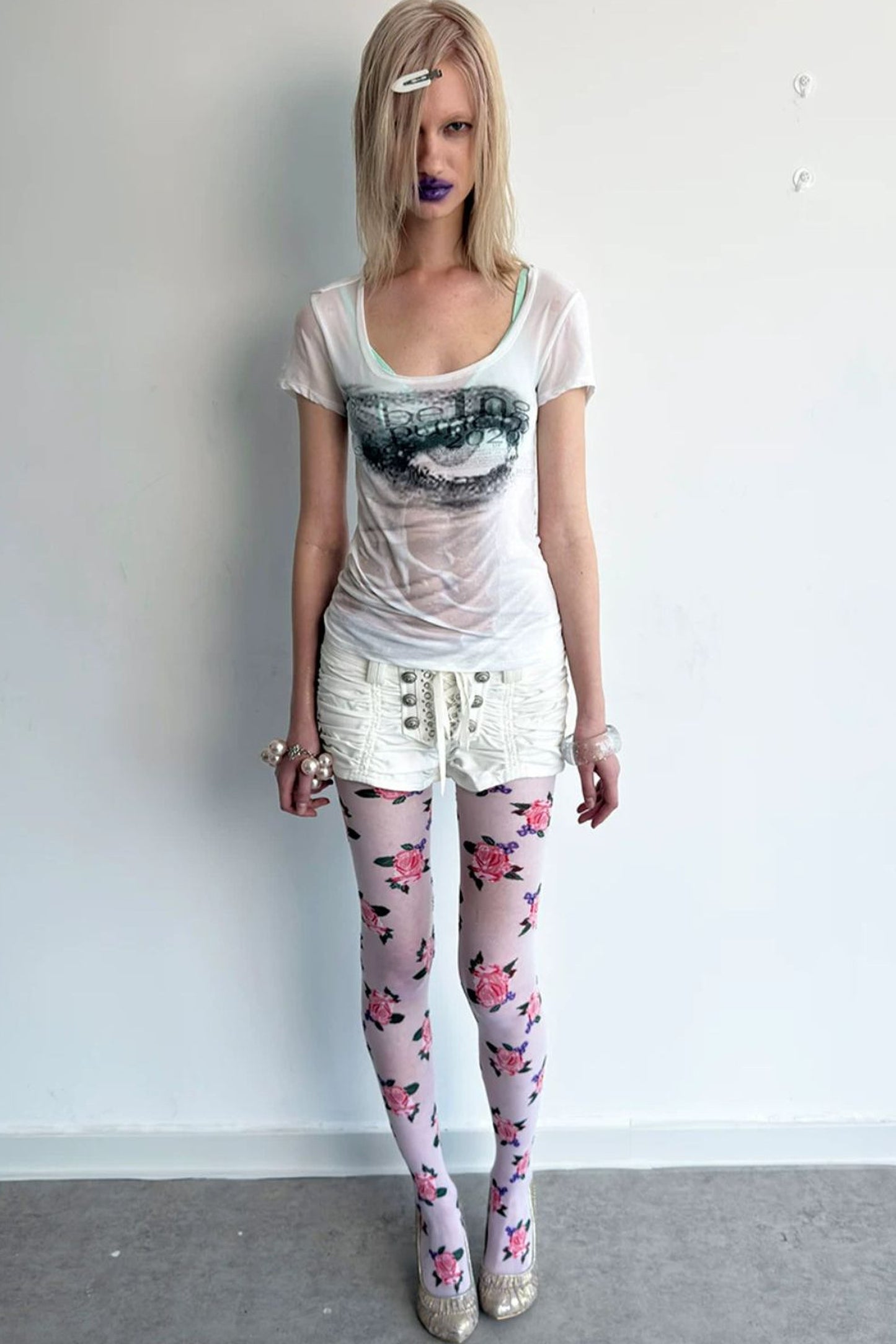 Illusion Print Slimming Top