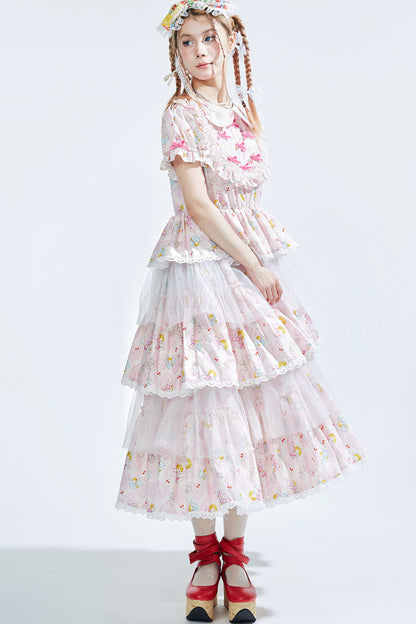 Showa-Era Pink Lolita Dress