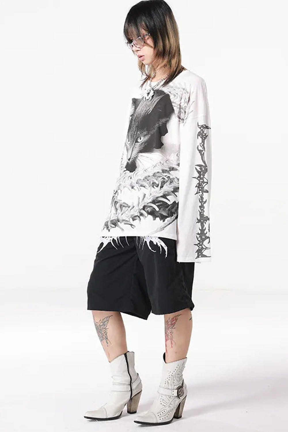 Loose Long-Sleeved Cat Top