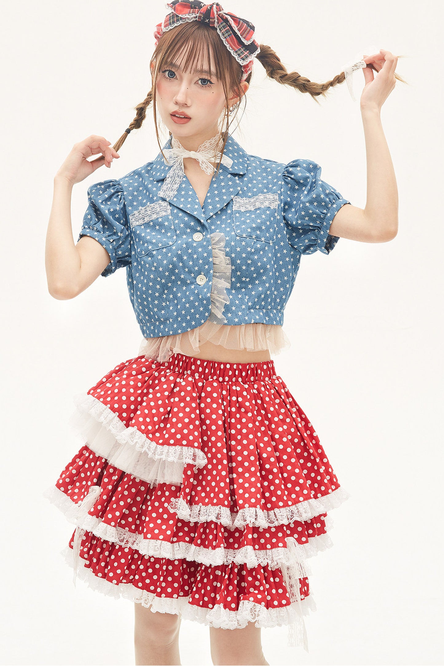 Red Polka Dot Cake Skirt