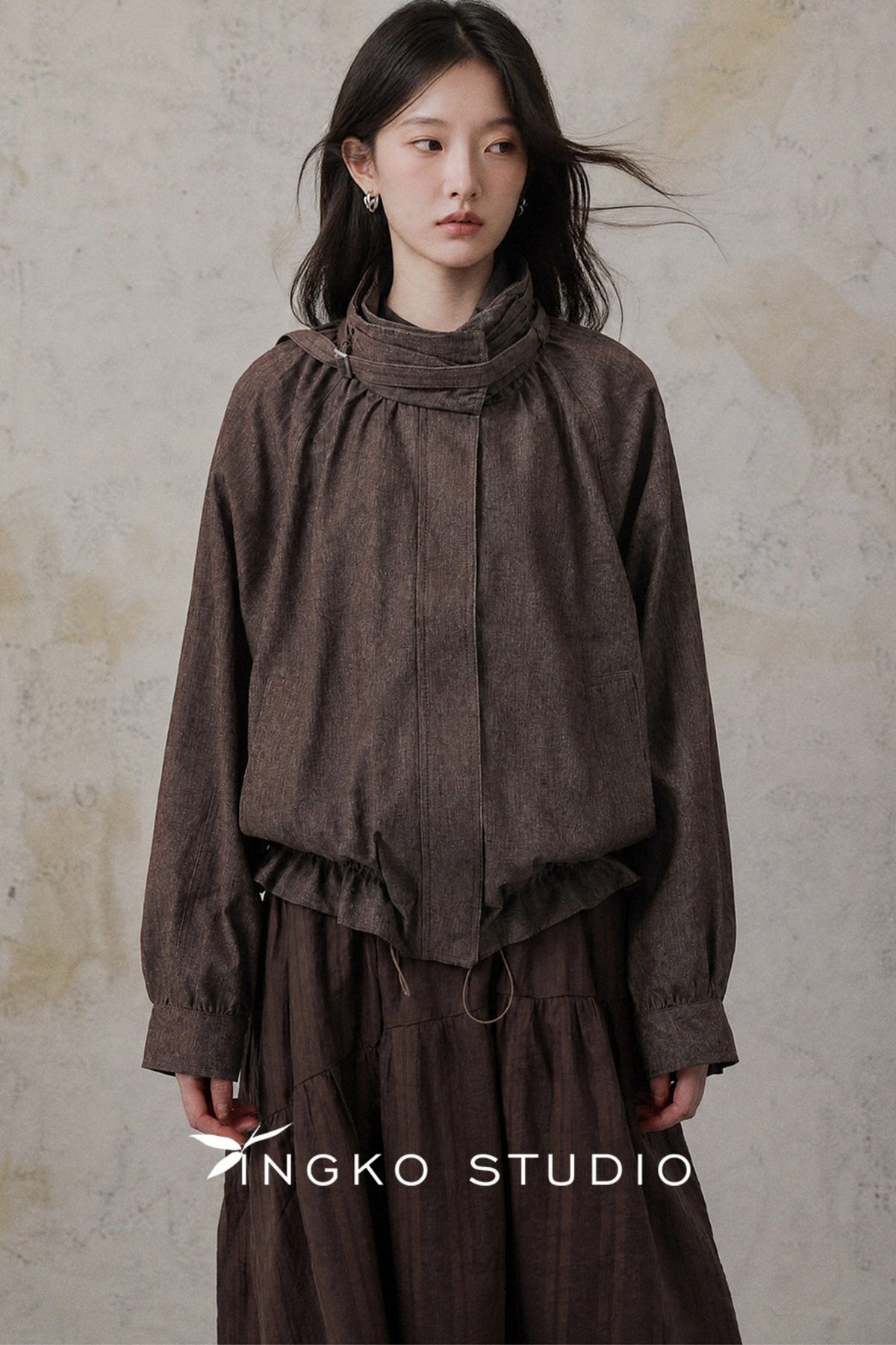 Relaxed Drawstring Jacket
