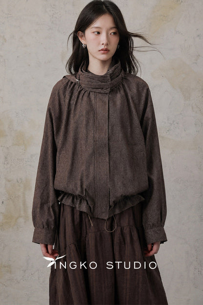 Relaxed Drawstring Jacket