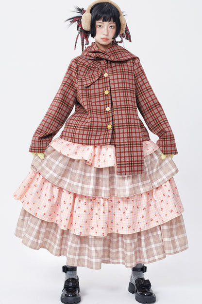 Showa Retro Patchwork Skirt