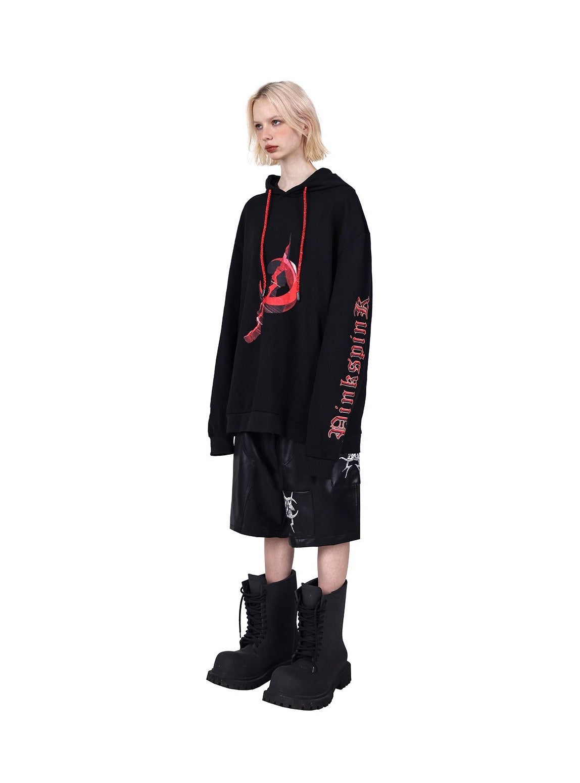 Hat Rope Hooded Sweatshirt Coat