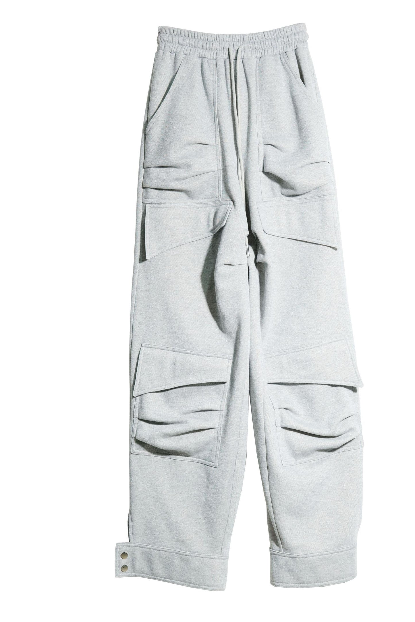 Versatile Pocket Silk Sweatpants