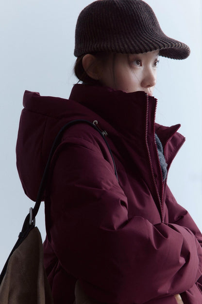 Two-Color Ribbed Knitted Cap