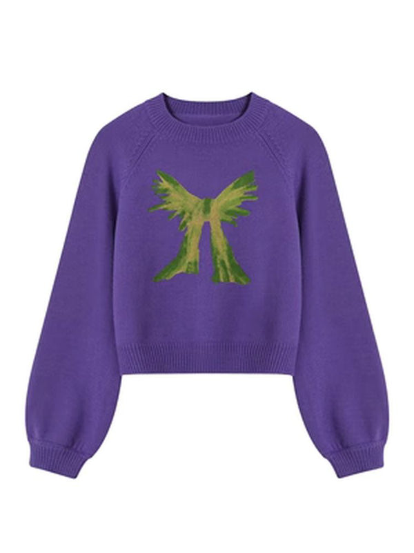 Loose pullover wool sweater