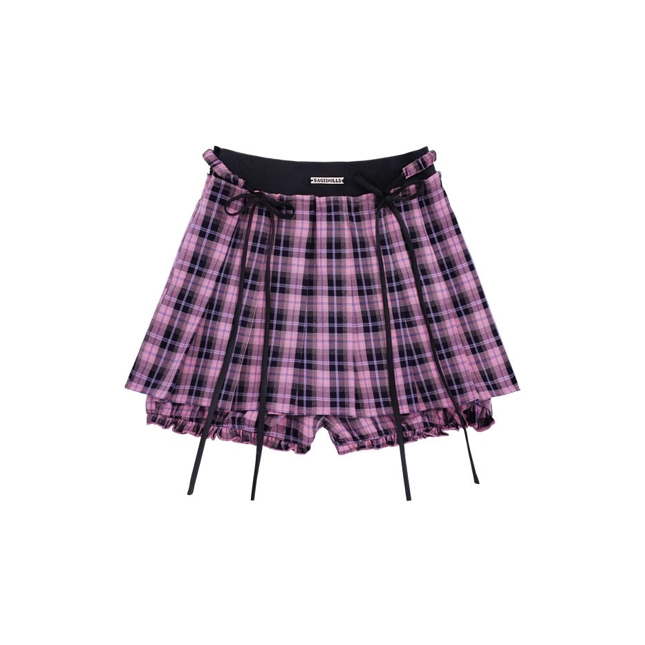 black pink pumpkin pants skirt