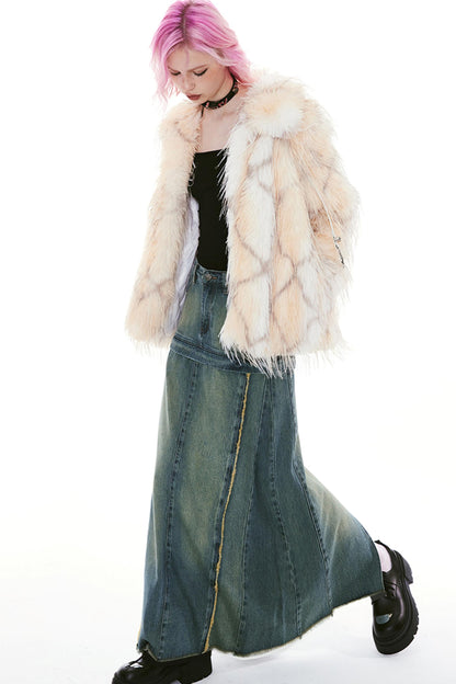 Long-Haired Eco-Friendly Fur Coat